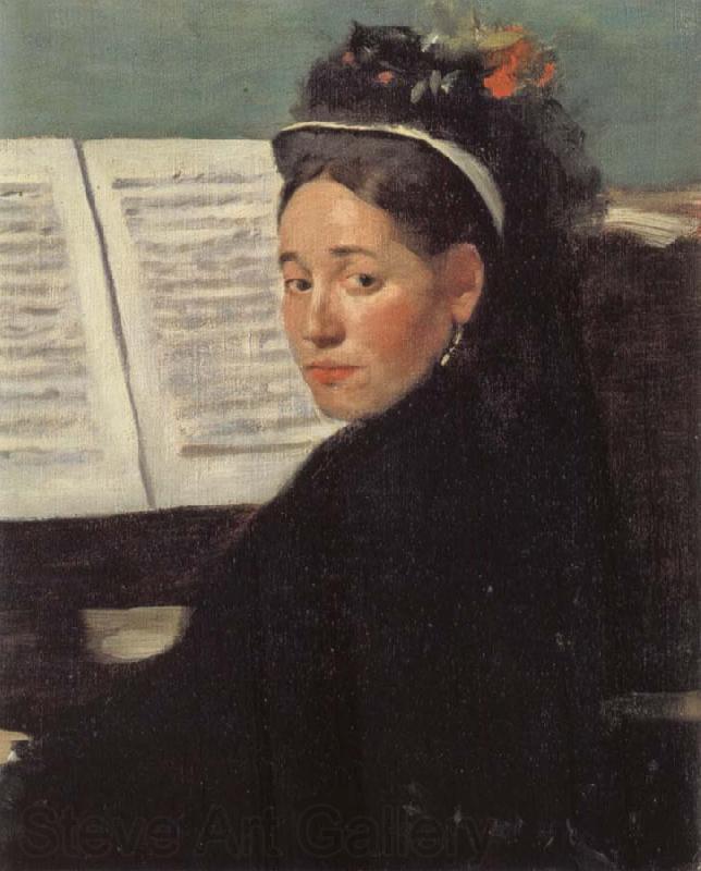 Edgar Degas Mlle Dihau at the Piano Spain oil painting art